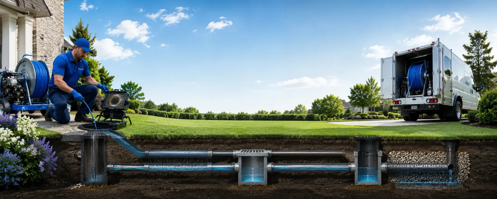 Outdoor drain cleaning information for Scott, LA